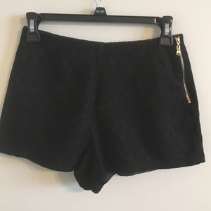 High-waisted shorts